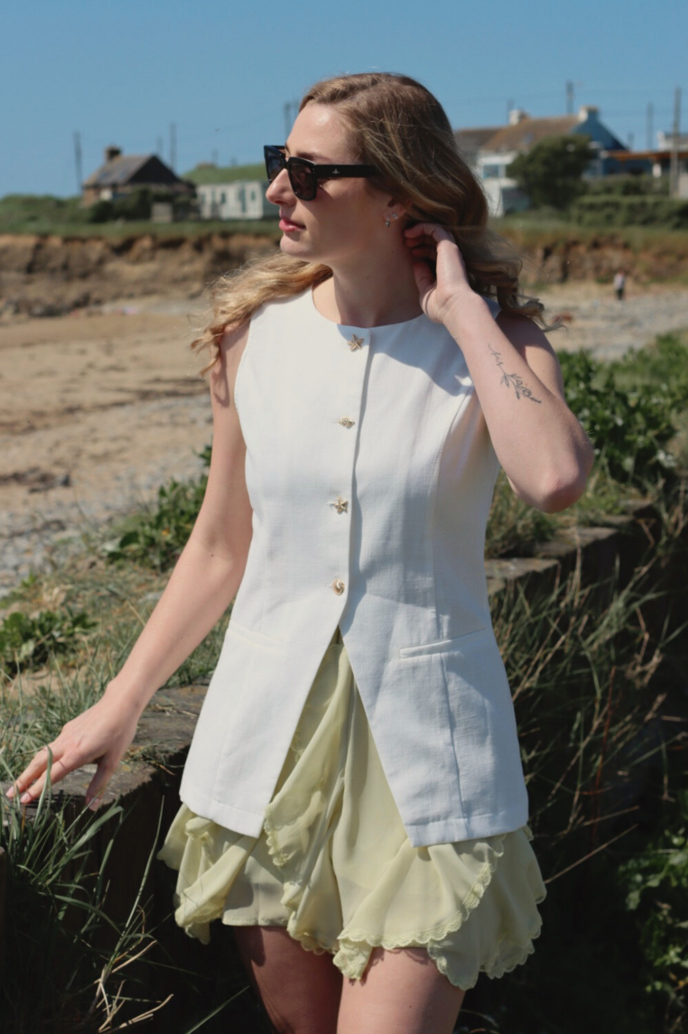 Dahlia Mini Skort Butter Yellow