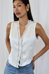LACE TRIM WAISTCOAT