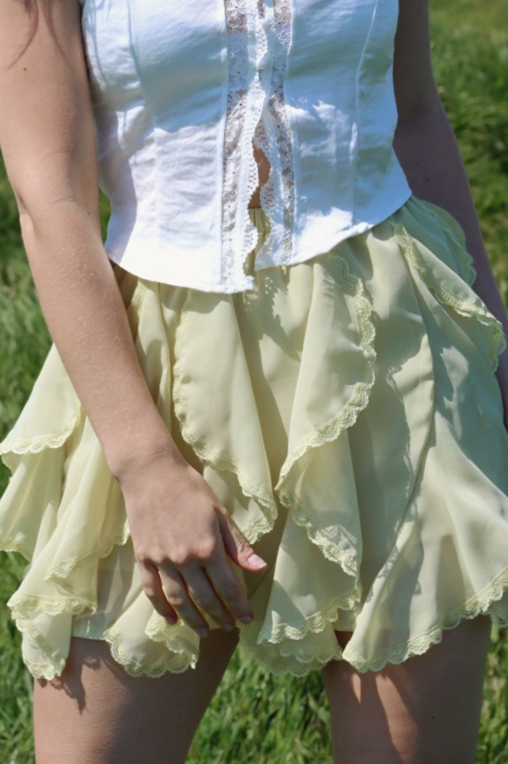 Dahlia Mini Skort Butter Yellow