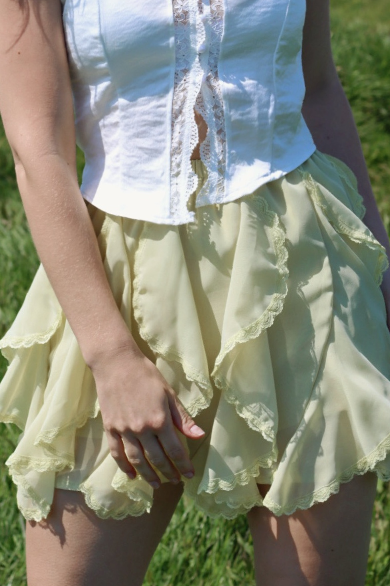 Dahlia Mini Skort Butter Yellow