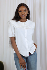 CAYA COLLARED SHIRT WHITE