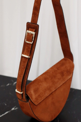 Frann Suede Cross Body Bag Carmel