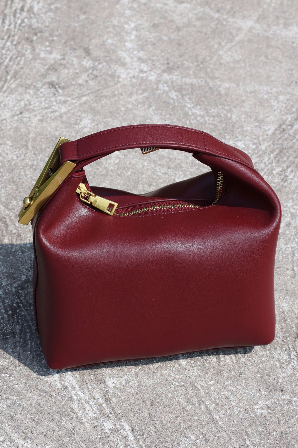 FREYDE CLIP BAG BURGUNDY