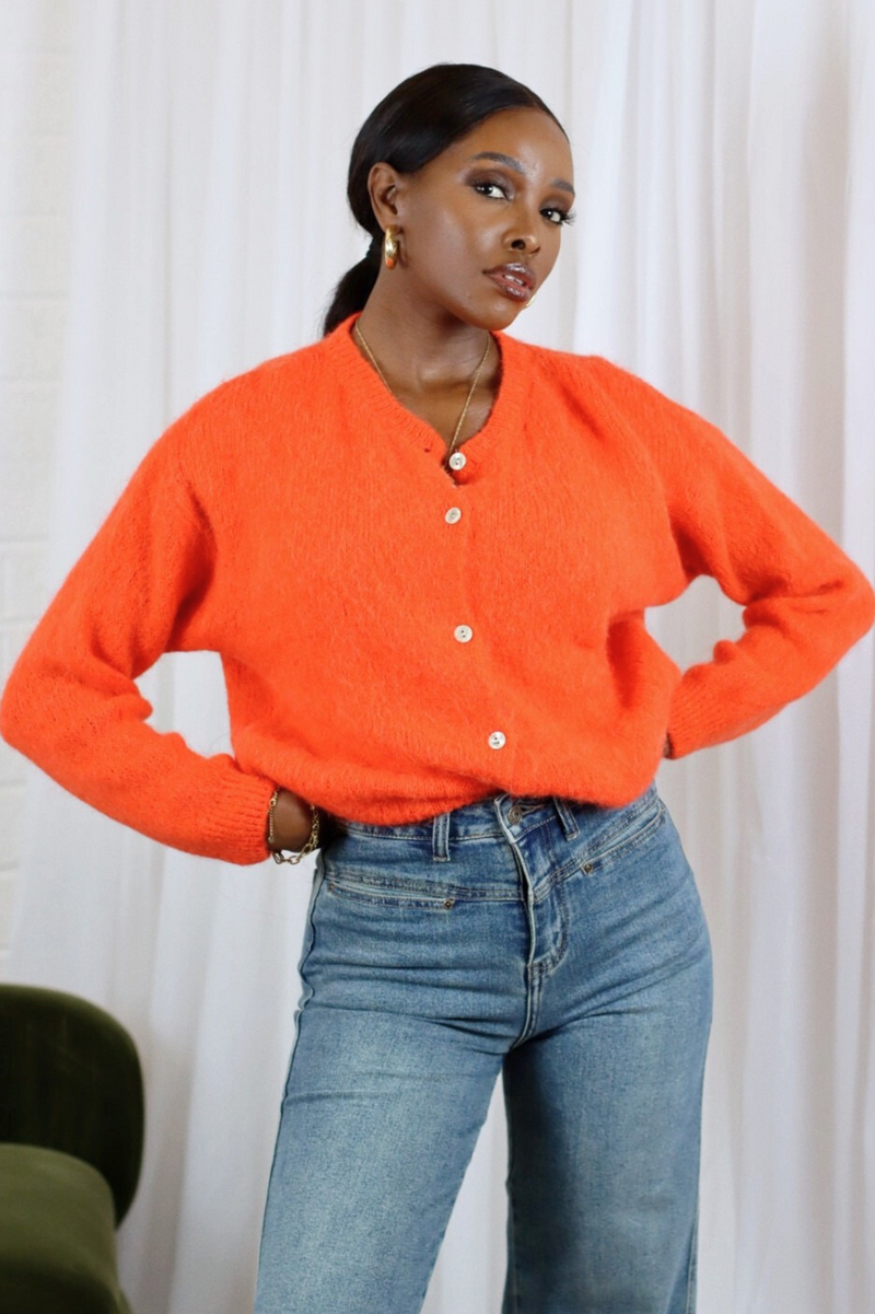 KIARA CARDIGAN TANGERINE