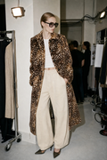 Deer Print Long Coat