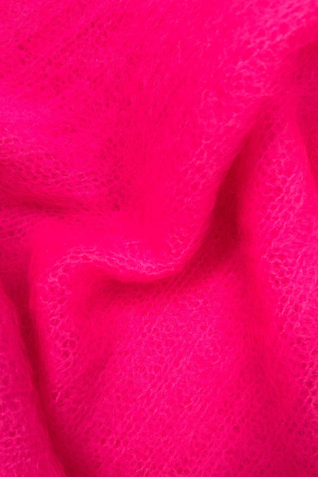 KELLY MOHAIR BLEND SWEATER NEON PINK