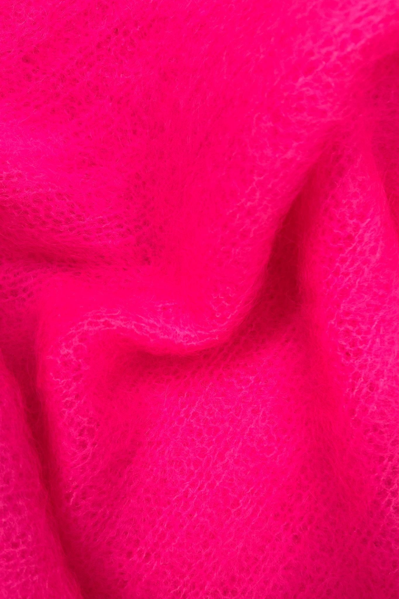 KELLY MOHAIR BLEND SWEATER NEON PINK