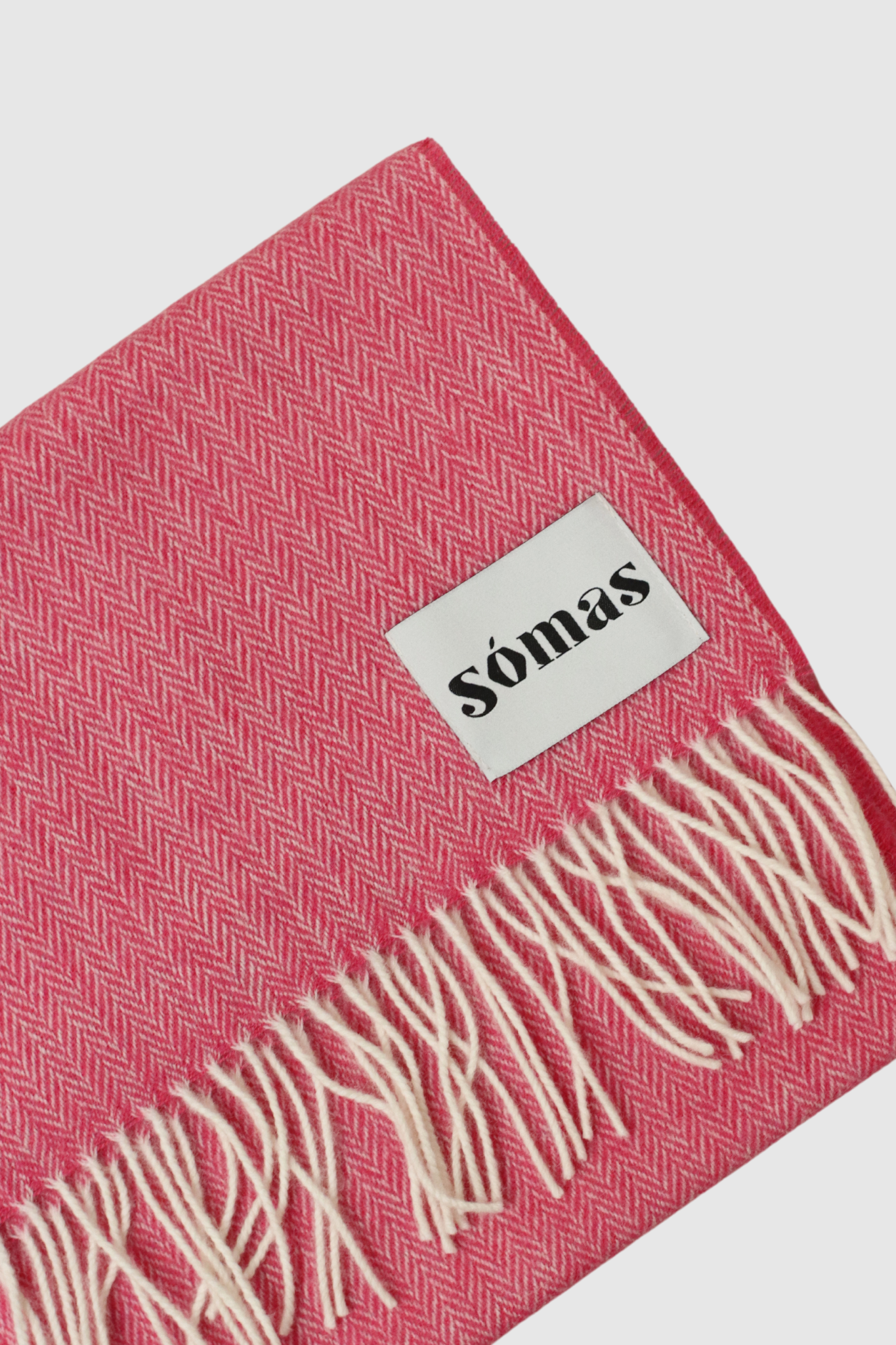 MERINO SCARF RASPBERRY PINK