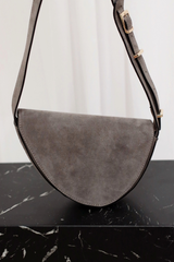 Frann Suede Cross Body Bag Grey