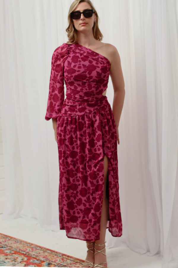 Solace Floral Dress Purple