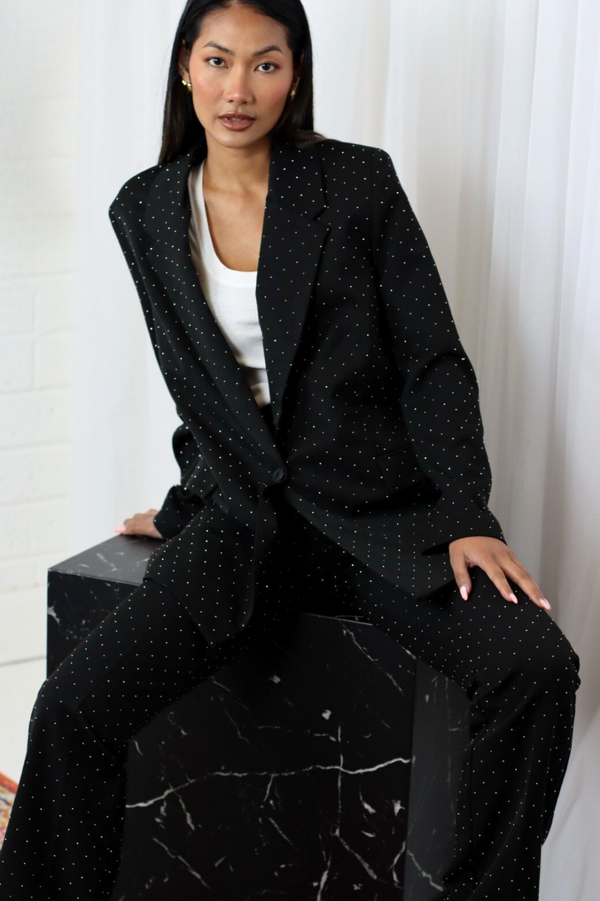 SARAH RHINESTONE BLAZER