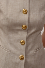 KARRO WAISTCOAT SAND
