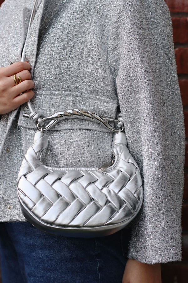 Floramaria Woven Bag Silver