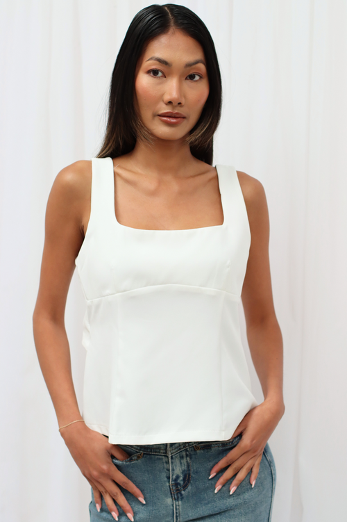 Leya Bow Back Top