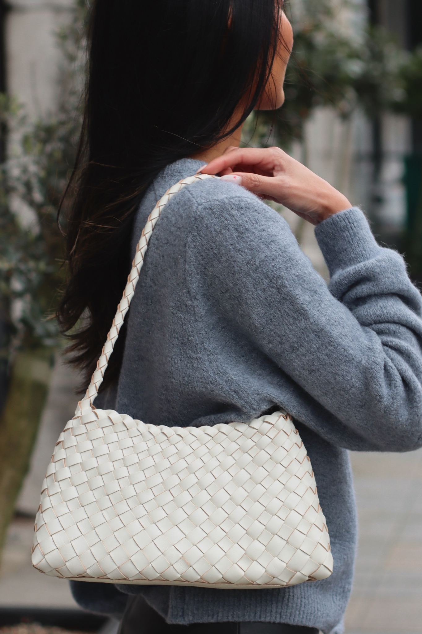 FAUVE HANDBAG OFF WHITE