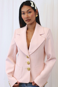 KARMEL FITTED BLAZER BABY PINK
