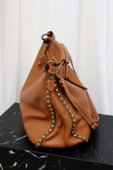 Floribett Studded Tote Bag Carmel