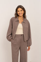 Karsen Bomber Taupe