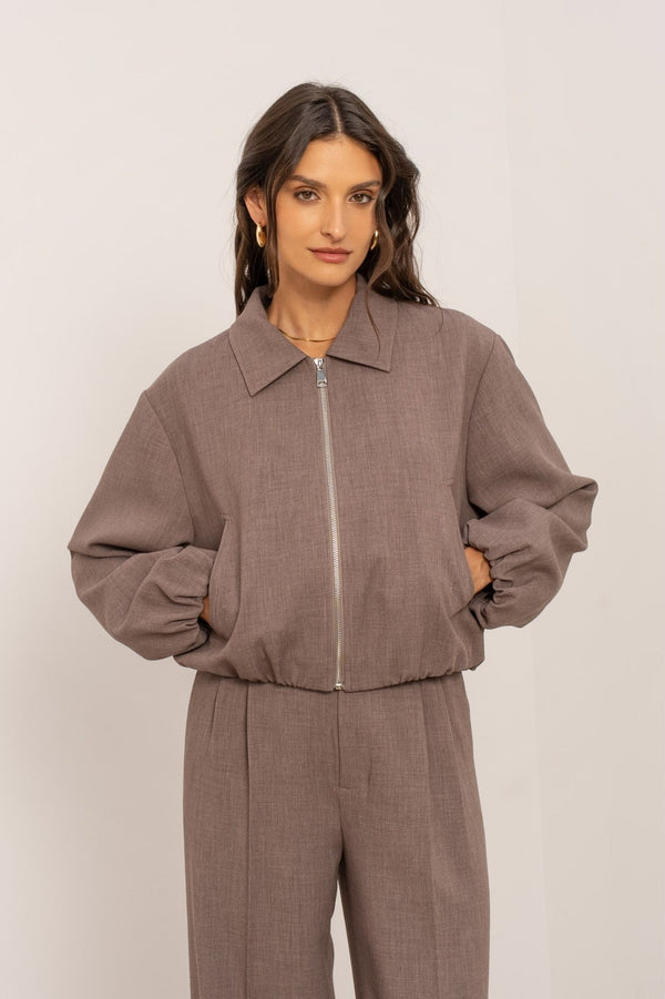 Karsen Bomber Taupe
