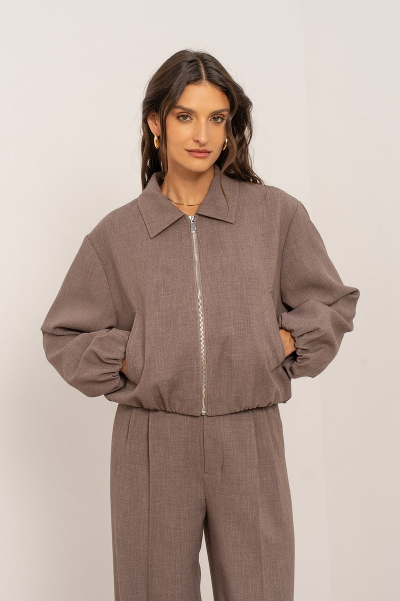 Karsen Bomber Taupe