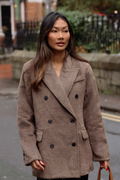 LENNY BRUSHED BLAZER MOCHA