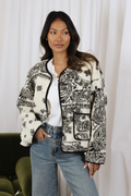 PAISLEY FLEECED JACKET