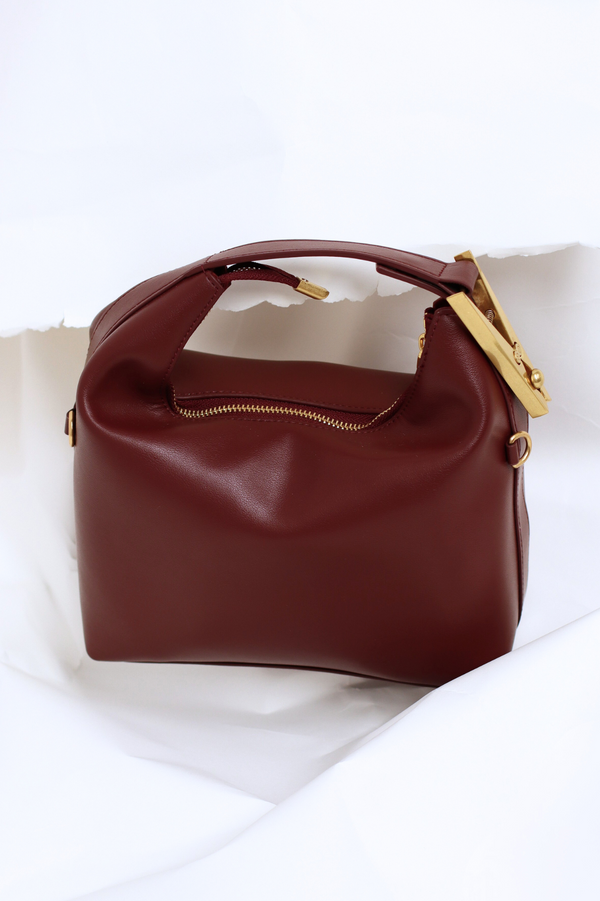FREYDE CLIP BAG BURGUNDY