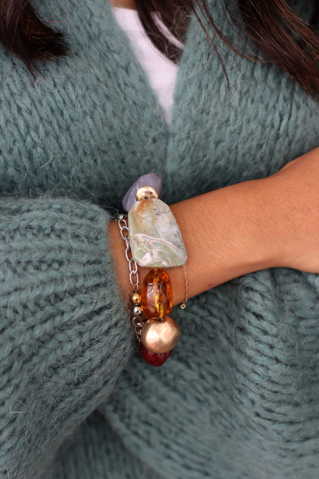 Elle Chunky Beaded Bracelet COLOUR 1