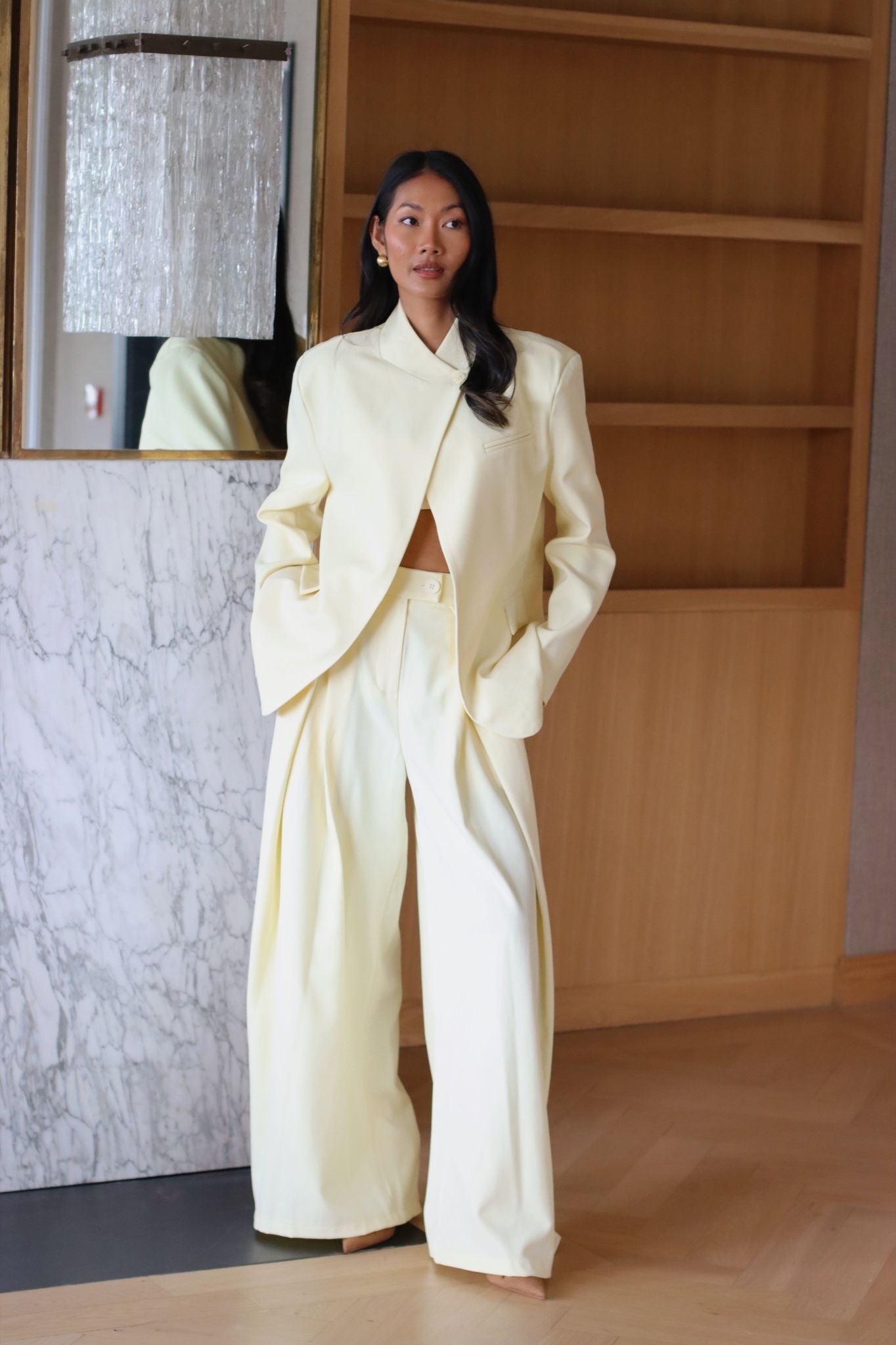 KENNEDY BLAZER BUTTER YELLOW