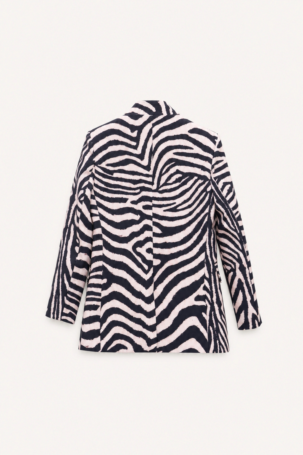 Zebra Print Long Blazer
