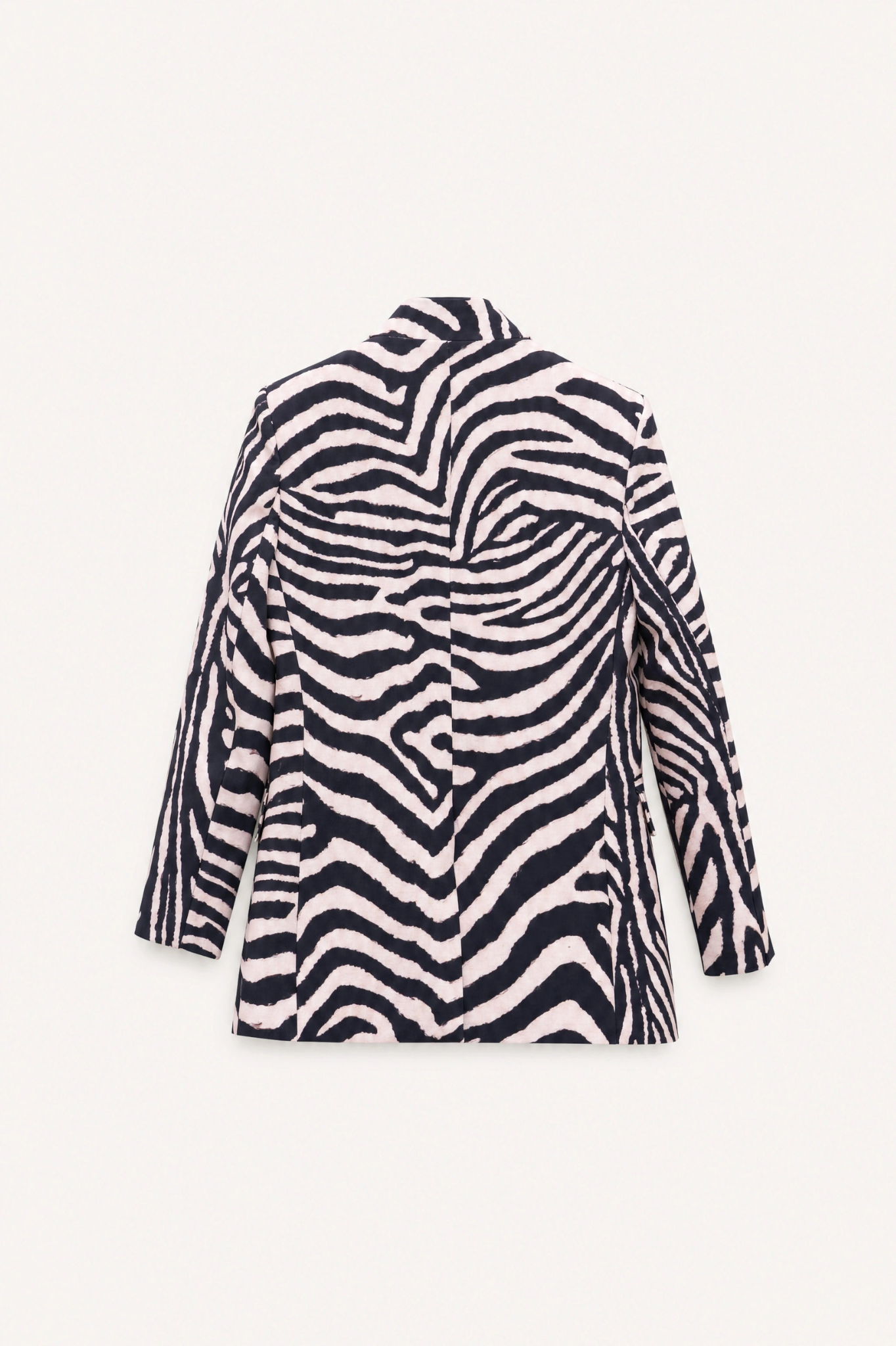 Zebra Print Long Blazer