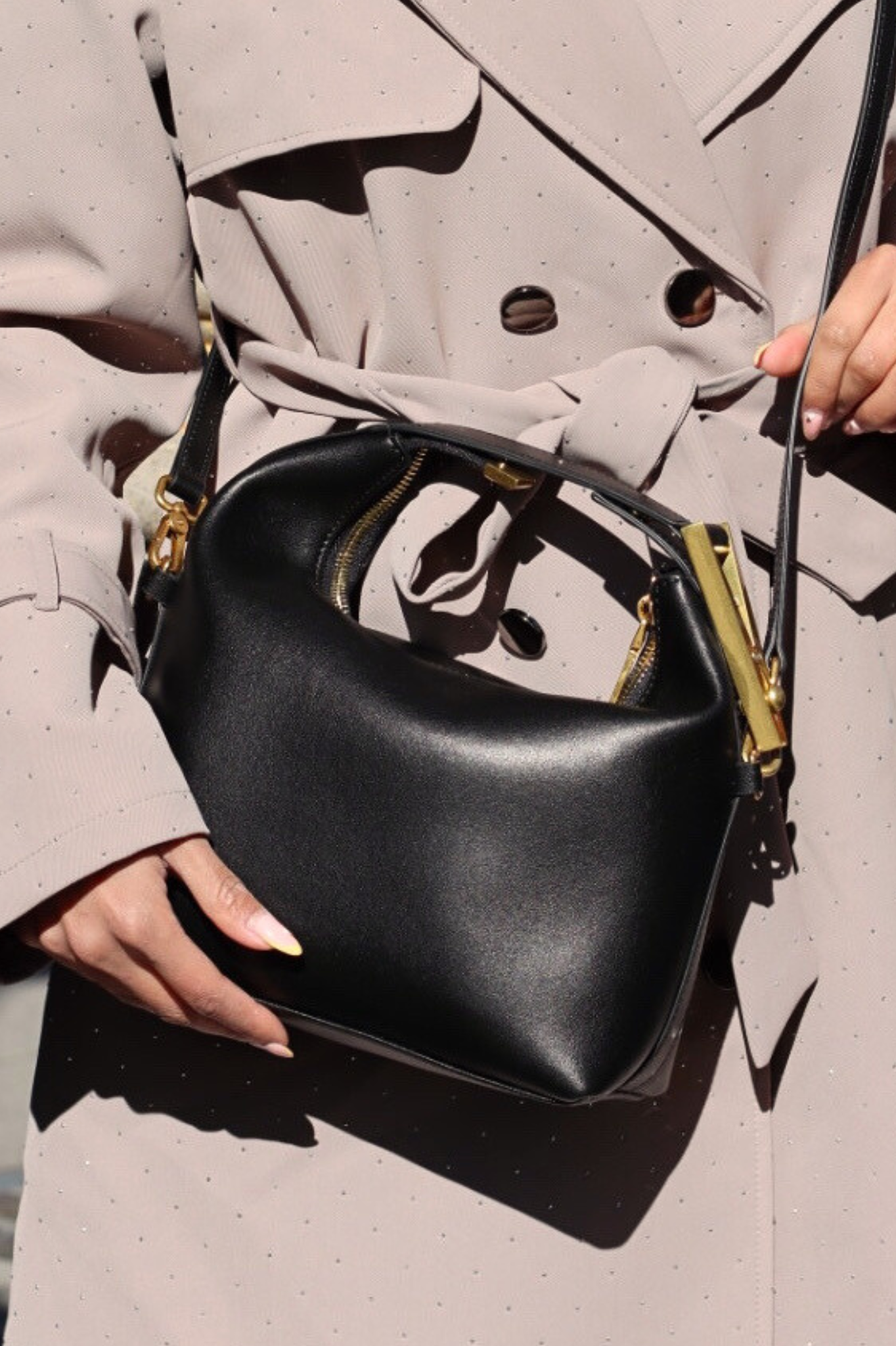 FREYDE CLIP BAG CHOCOLATE