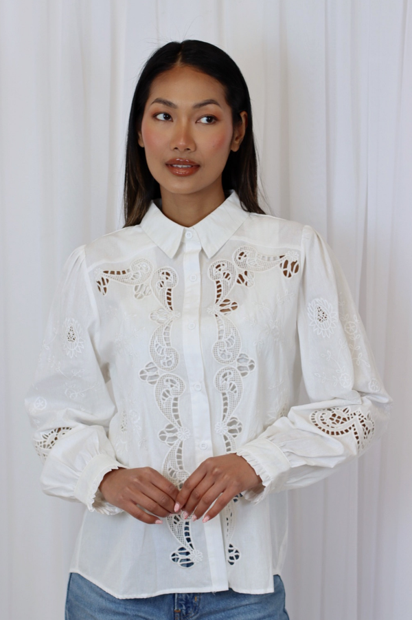 CLARA EMBROIDERED SHIRT