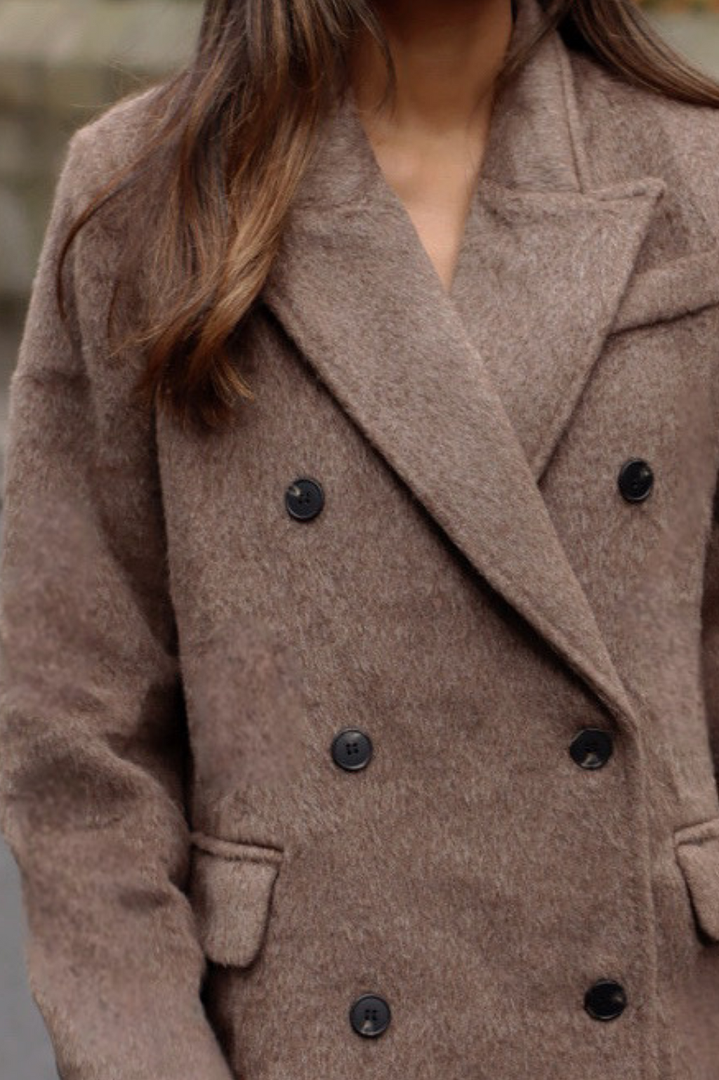 LENNY BRUSHED BLAZER MOCHA