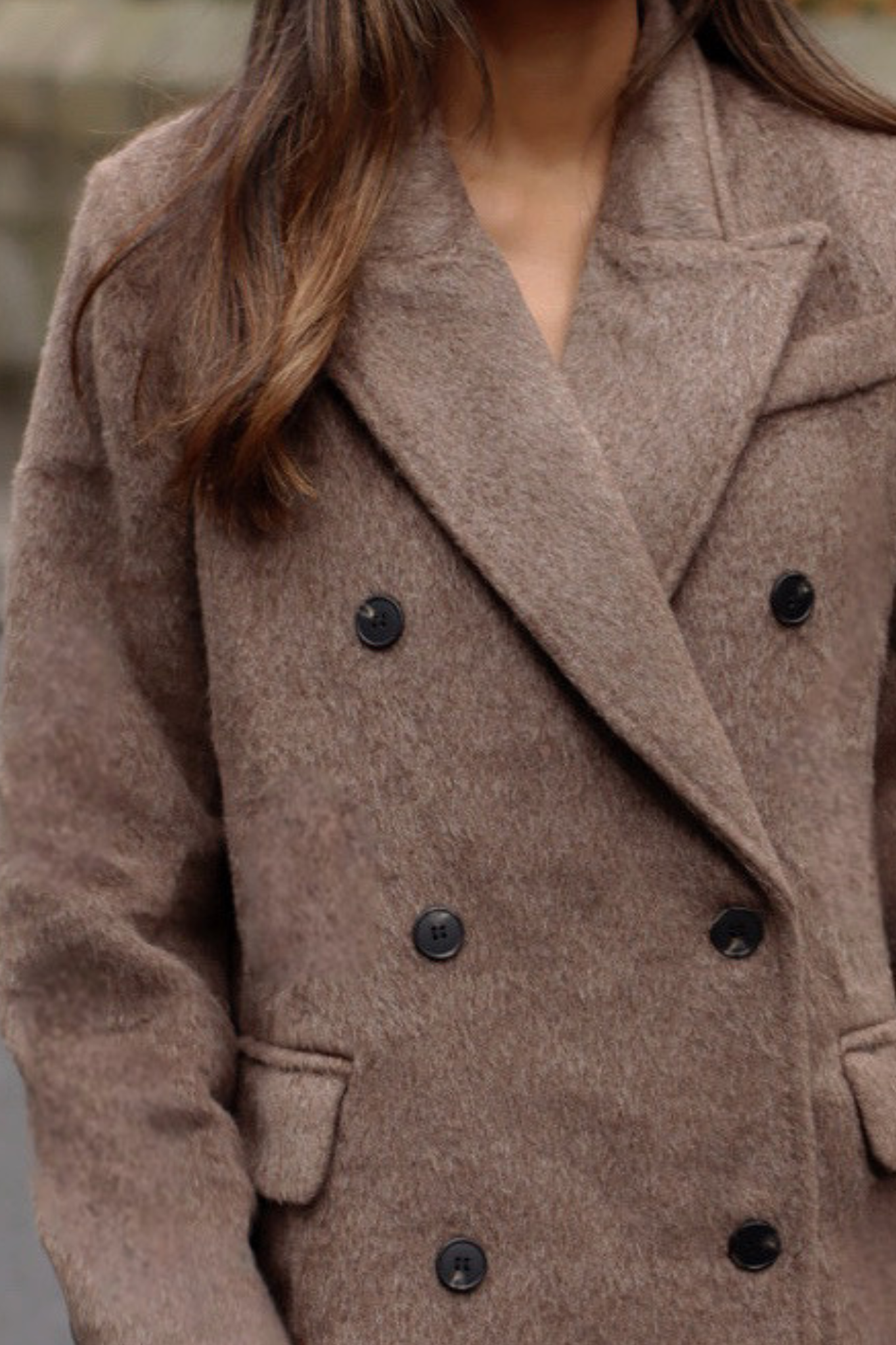 LENNY BRUSHED BLAZER MOCHA