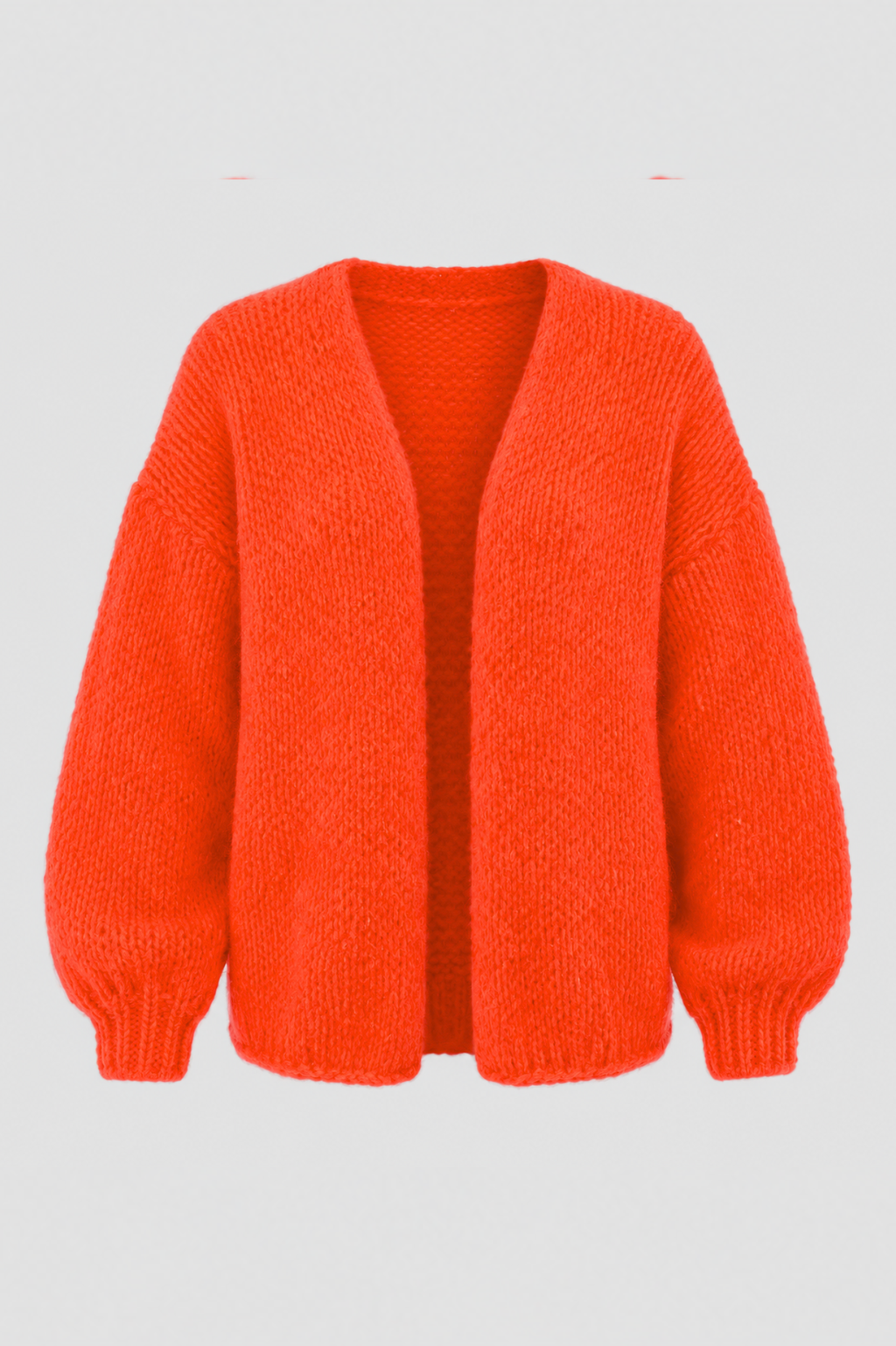KENZA KNITTED CARDIGAN BRIGHT ORANGE