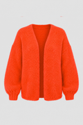 KENZA KNITTED CARDIGAN BRIGHT ORANGE