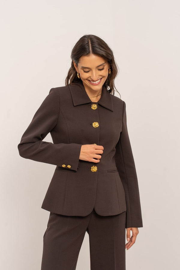 Karlie Blazer Chocolate