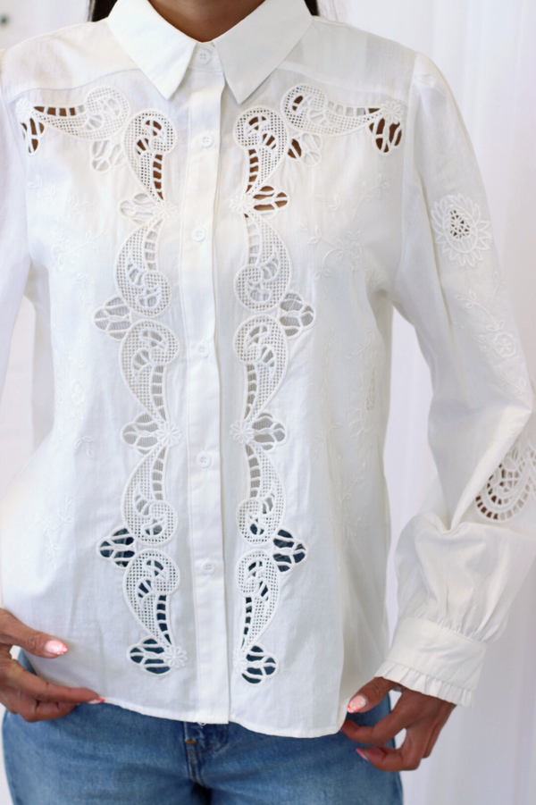 CLARA EMBROIDERED SHIRT