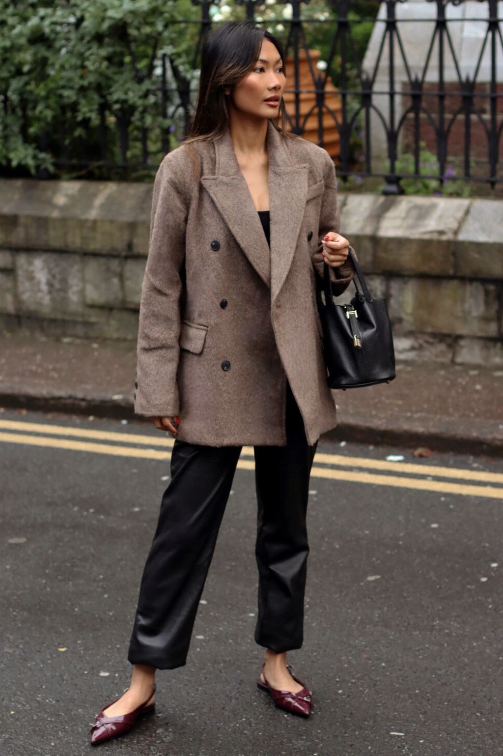 LENNY BRUSHED BLAZER MOCHA