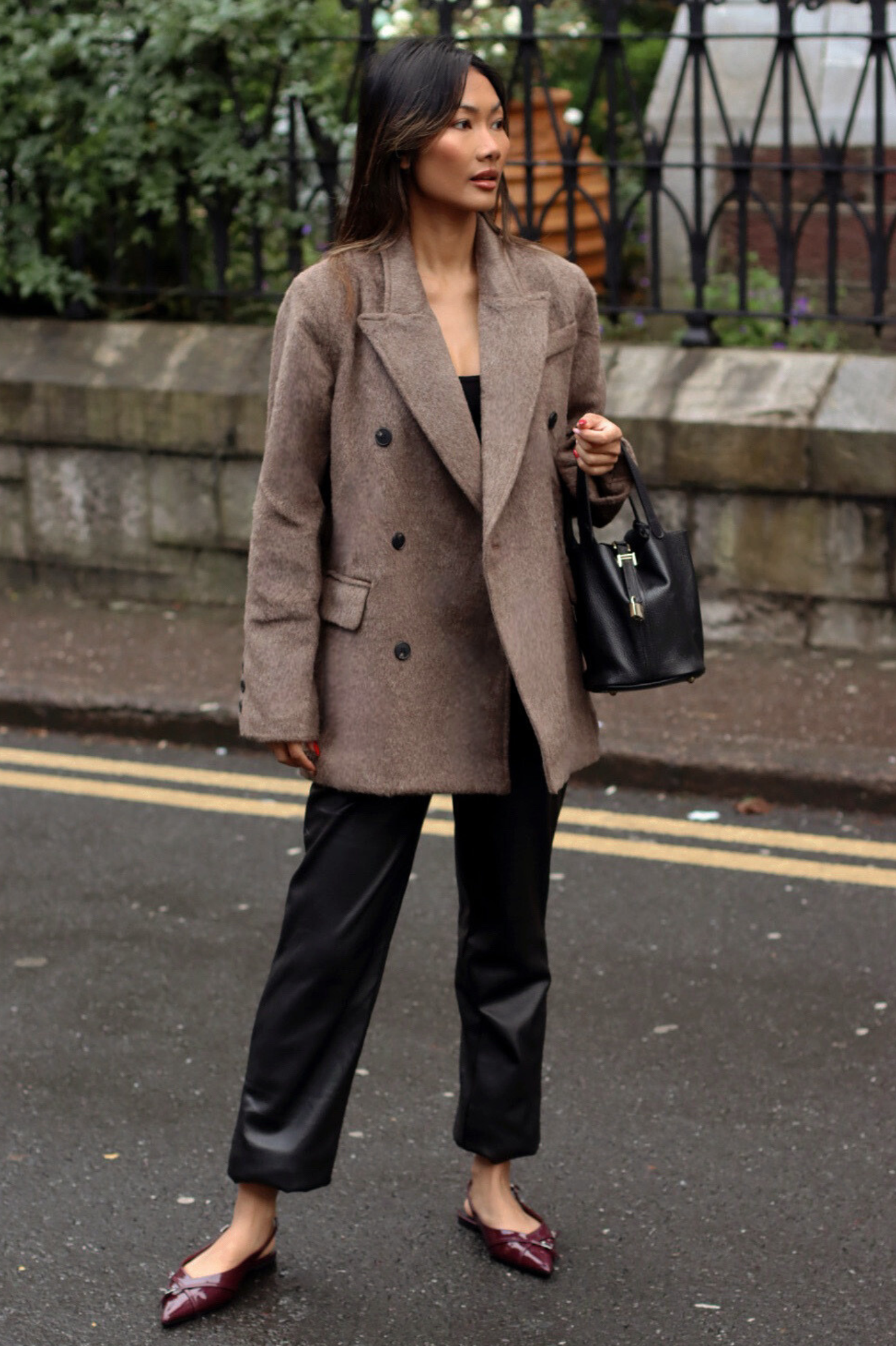 LENNY BRUSHED BLAZER MOCHA