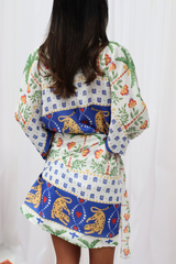 Sonia Mini Wrap Dress Leopard