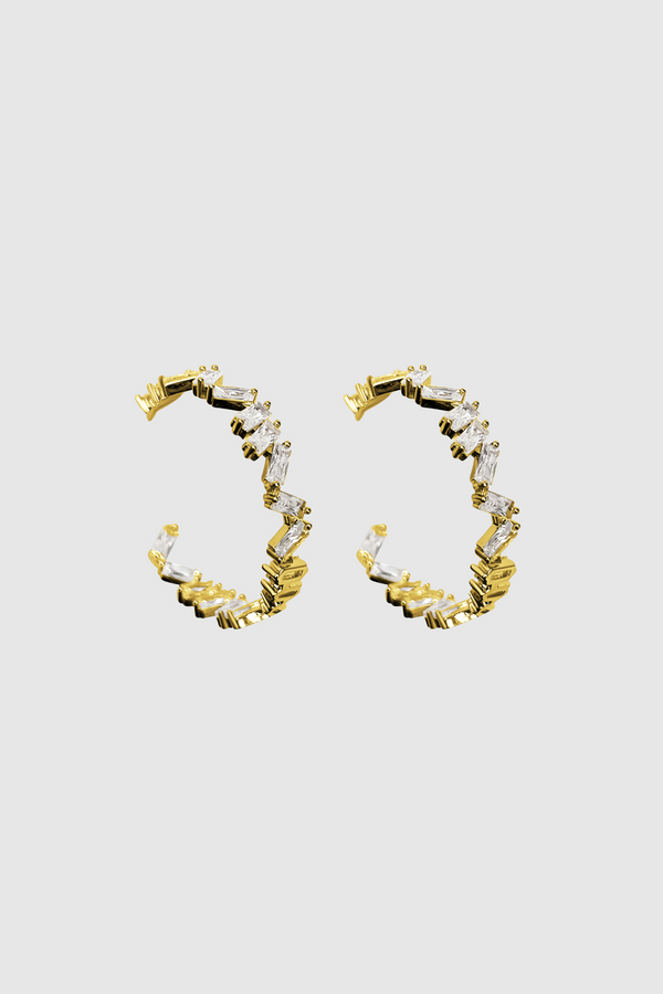 Valeria Gold Filled Hoop Earrings