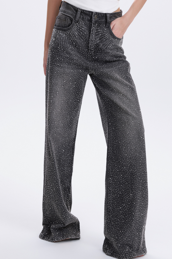 MARIANNE EMBELLISHED JEANS BLACK WASH