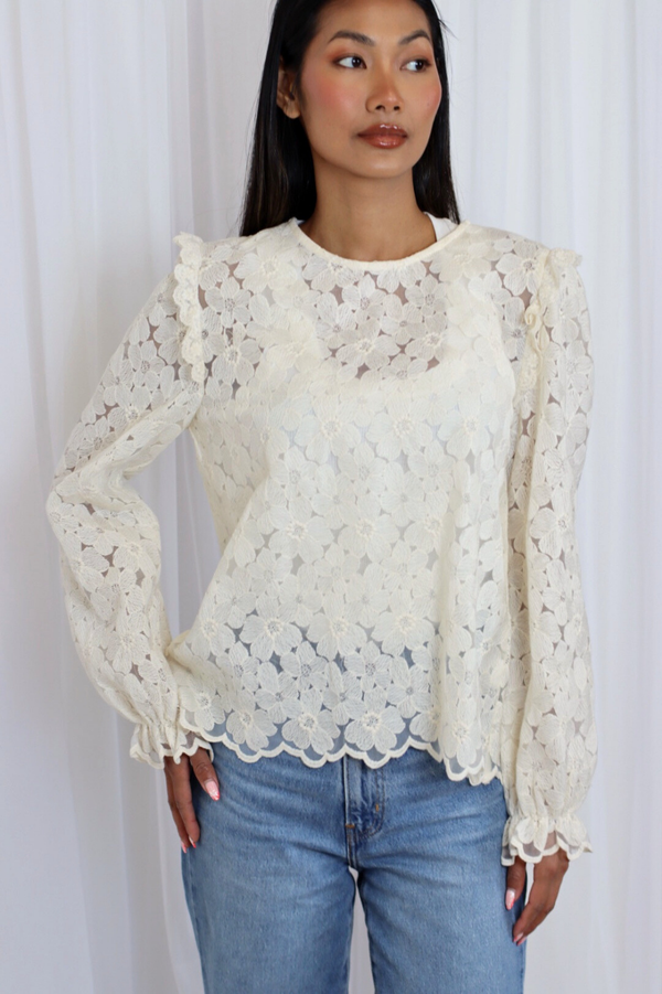 CLARICE LACE REVERSIBLE SHIRT