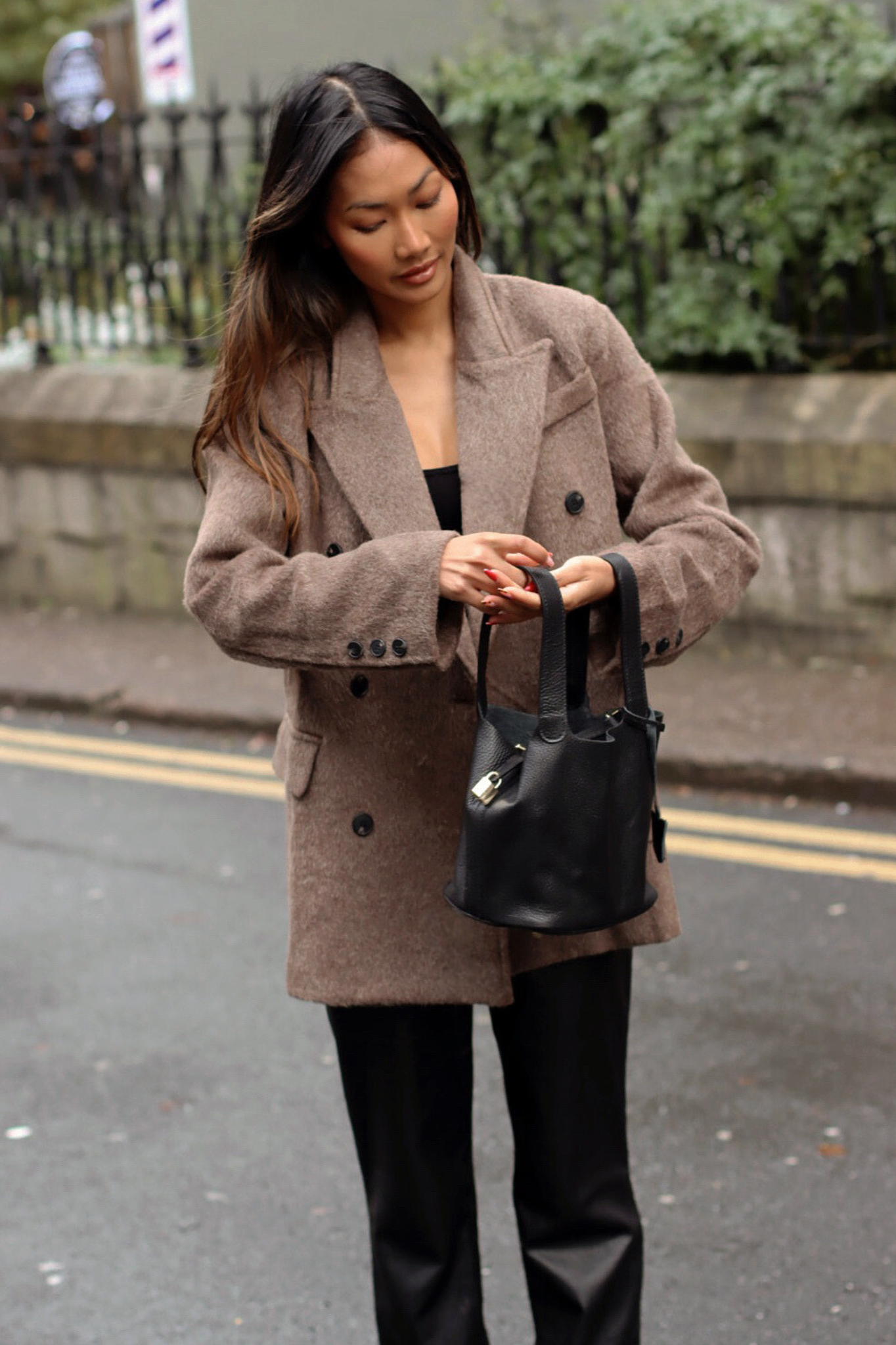 LENNY BRUSHED BLAZER MOCHA