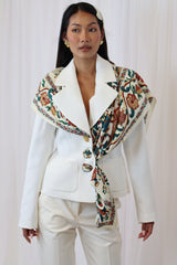 KARMEL FITTED BLAZER WHITE