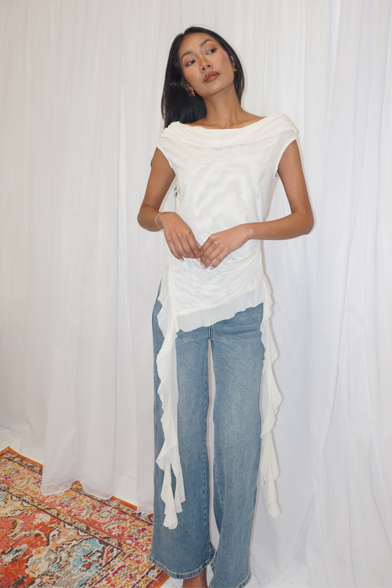 BARDOT TOP BUTTER YELLOW