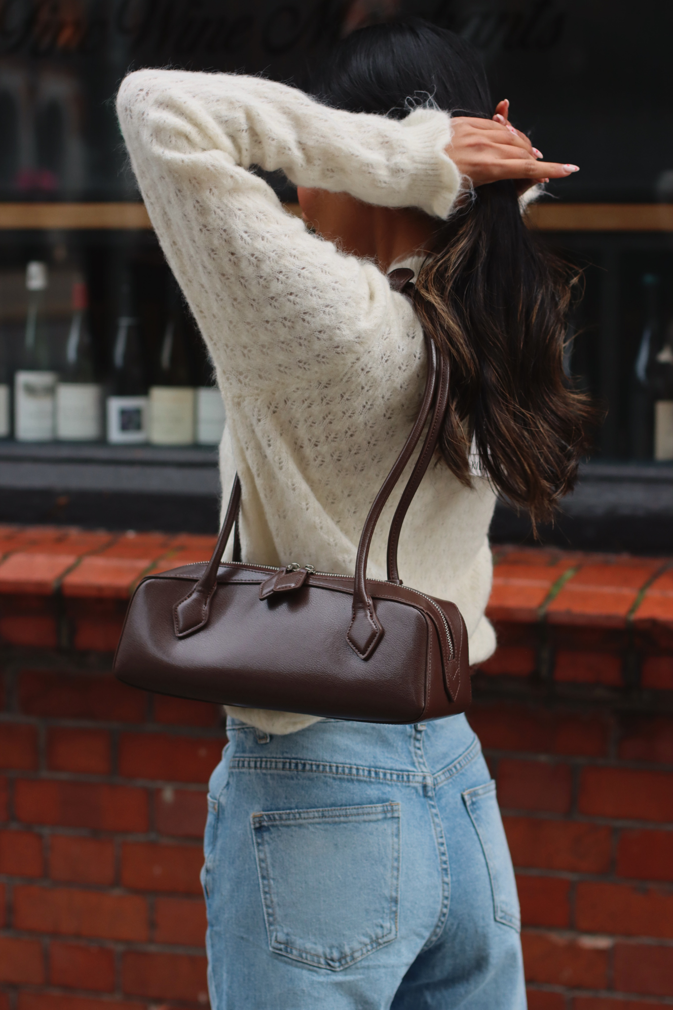 Francisse Baguette Bag Brown