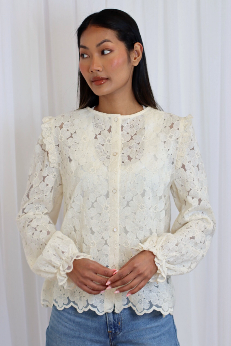 CLARICE LACE REVERSIBLE SHIRT